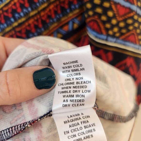 NWT Wisp Stitch Fix Gloria Ponte Knit Geometric Colorful Shift Dress Petite 10 - Picture 10 of 10